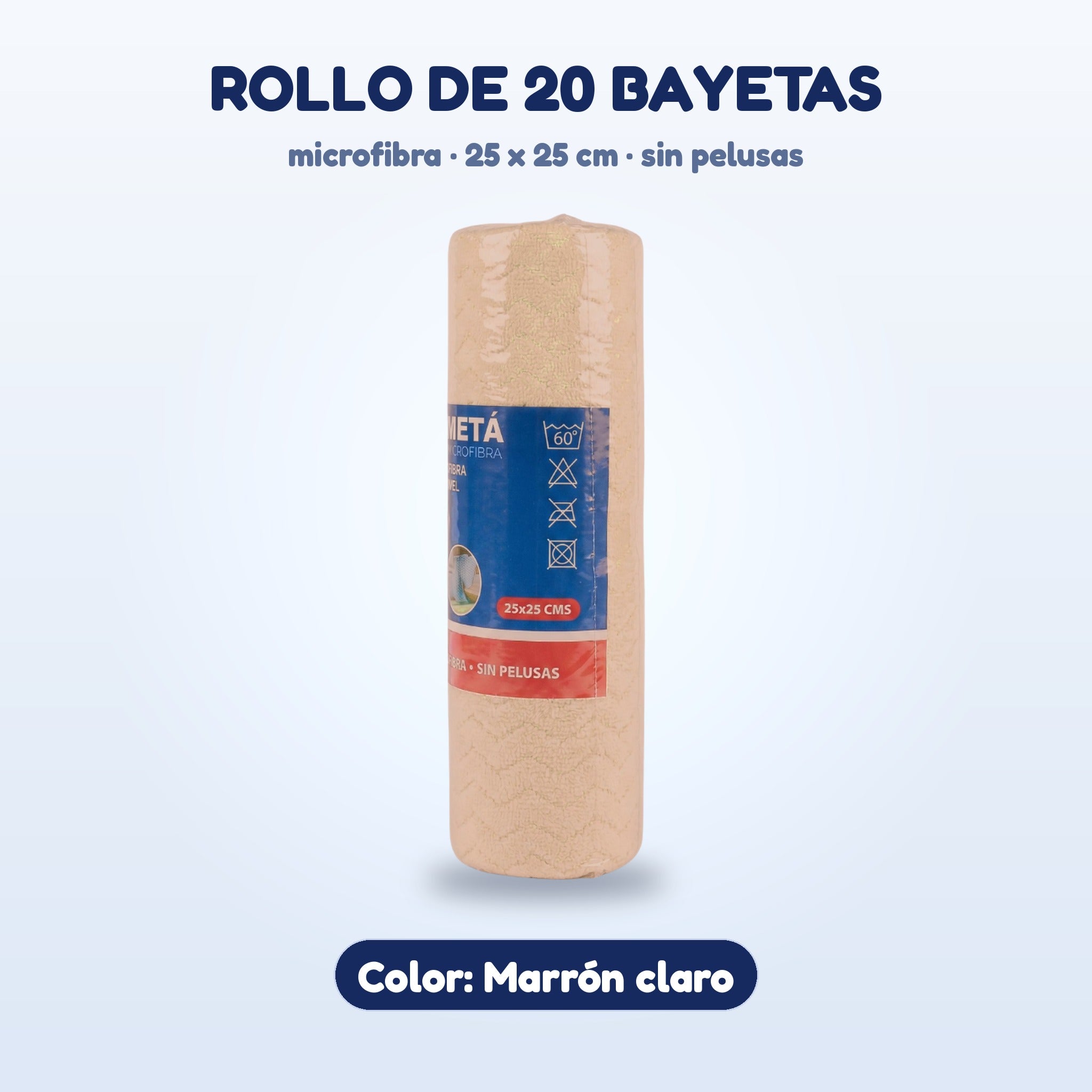 Rollo de bayetas color Marrón claro