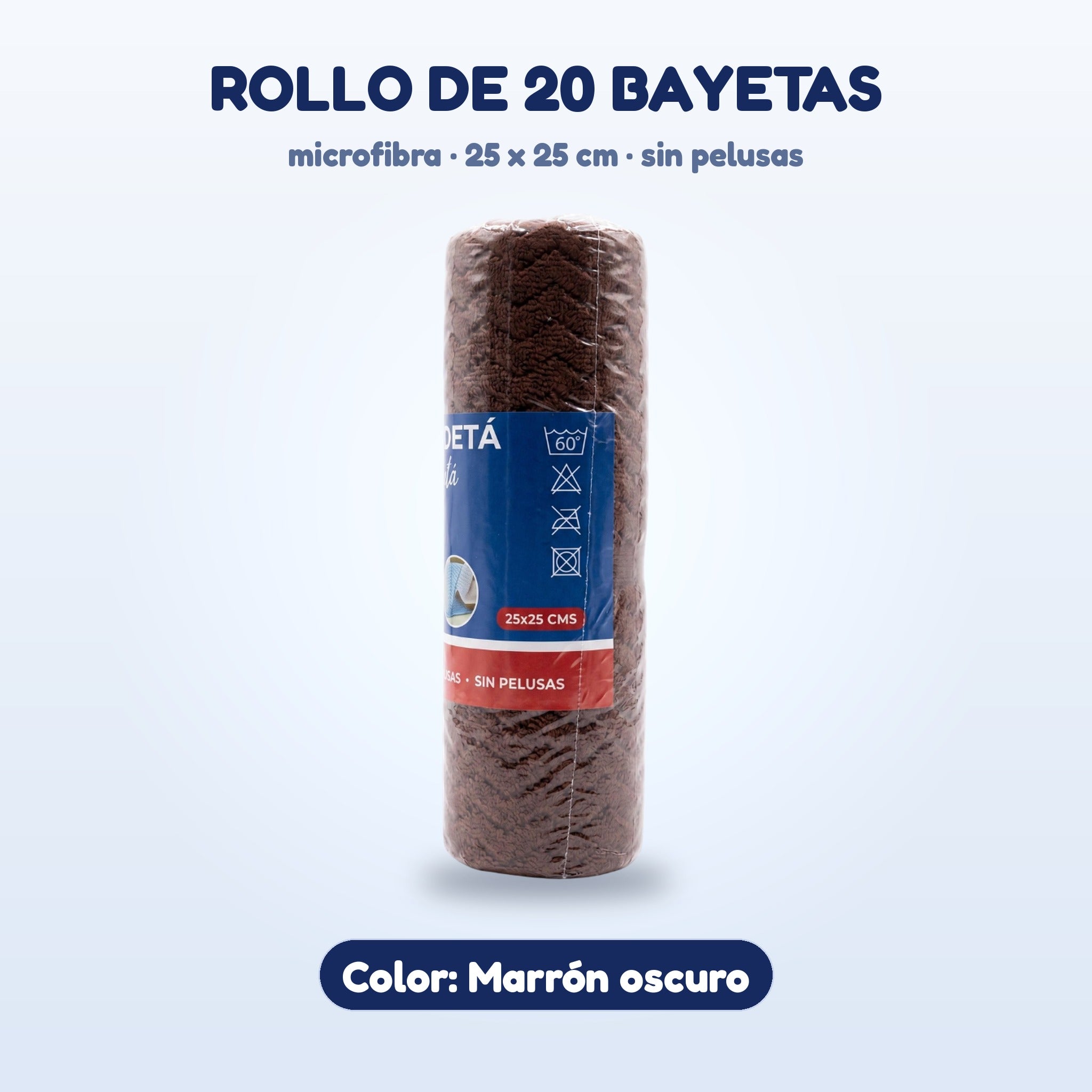 Rollo de bayetas color Marrón oscuro