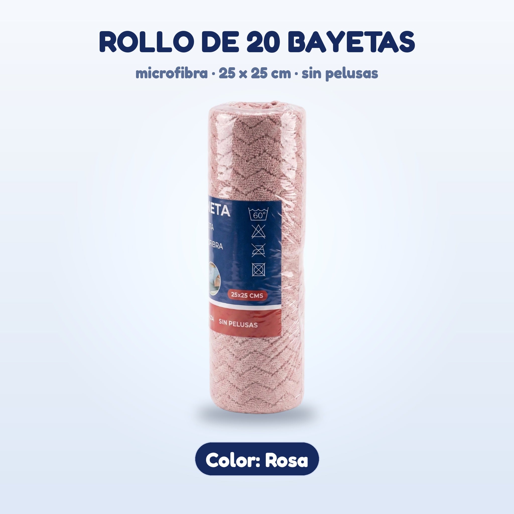 Rollo de bayetas color Rosa